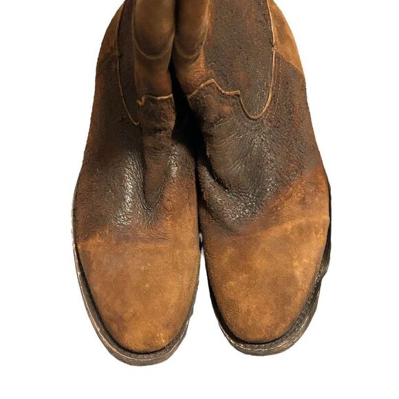 Corral Western Boots Mens Lamb Embroidery Zip Leather Chocolate C3886 Sz 7d - Picture 5 of 8